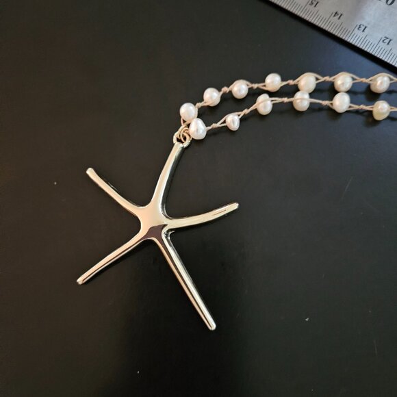 Tommy Bahama Starfish Gold Pearl Necklace - Picture 3 of 6